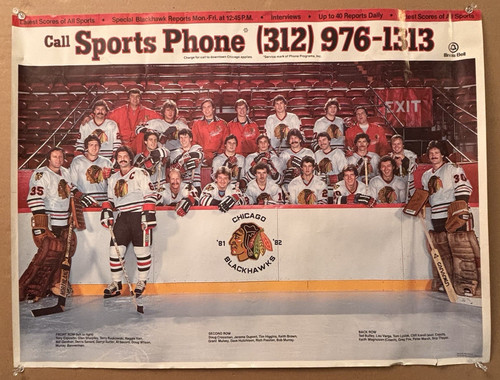 Raro poster vintage - vintage, 1981-82